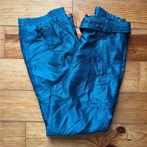 Vintage 80’s Kaelin Iridescent Teal Insulated Ski Pant